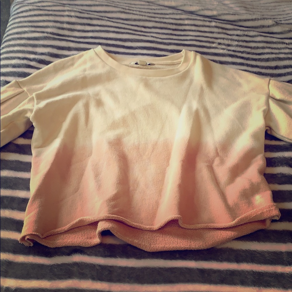 cropped multicolor sweater by american eagle